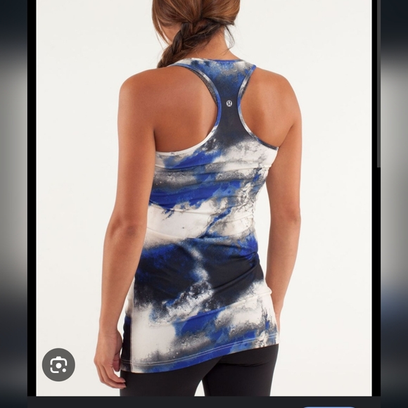 Lululemon extra long cool racerback CRB tank top milky way multi pattern - Picture 6 of 6